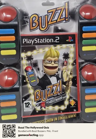 Buzz! The Hollywood Quiz PlayStation 2, PAL box front