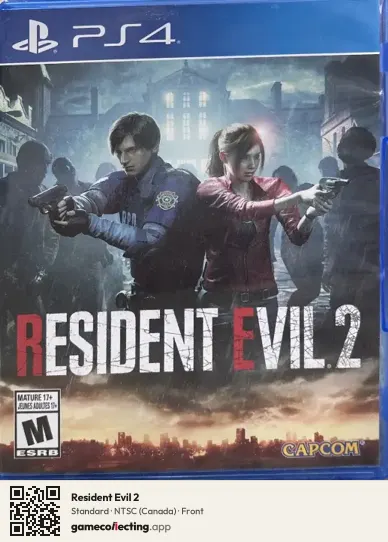 Resident Evil 2 PlayStation 4, Canada box front