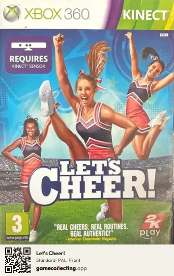 Let's Cheer! Xbox 360, PAL box front
