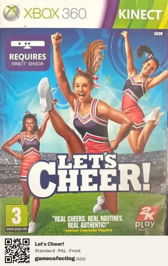 Let's Cheer! Xbox 360, PAL box front