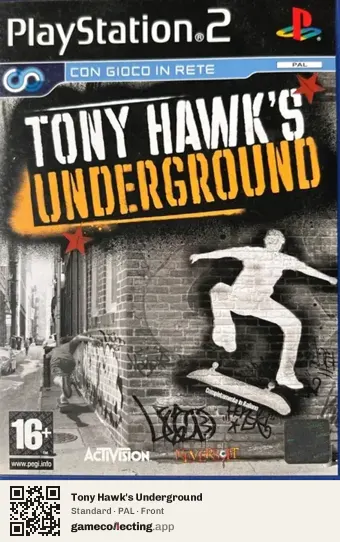 Tony Hawk's Underground PlayStation 2, PAL box front