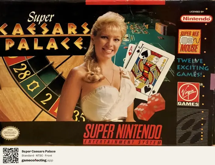 Super Caesars Palace Super Nintendo Entertainment System, NTSC box front