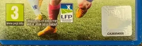 FIFA 15, the PEGI square on its front