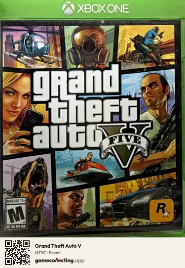 Grand Theft Auto V Xbox One, NTSC box front