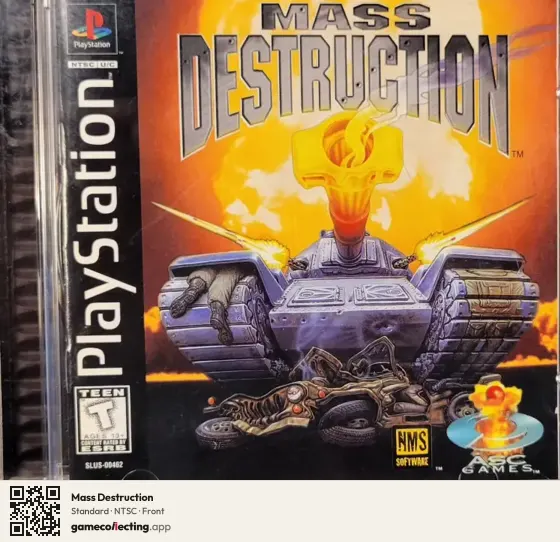 Mass Destruction PlayStation, NTSC box front