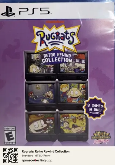 Rugrats: Retro Rewind Collection PlayStation 5, NTSC box front