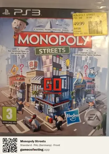 Monopoly Streets PlayStation 3, Germany box front