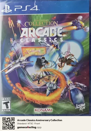 Arcade Classics Anniversary Collection PlayStation 4, NTSC box front