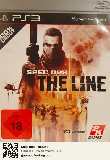 Spec Ops: The Line PlayStation 3, Germany box front