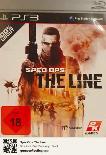 Spec Ops: The Line PlayStation 3, Germany box front