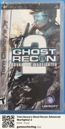 Tom Clancy's Ghost Recon: Advanced Warfighter 2 PlayStation Portable, NTSC box front