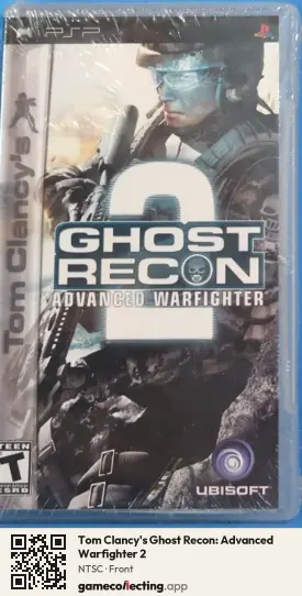 Tom Clancy's Ghost Recon: Advanced Warfighter 2 PlayStation Portable, NTSC box front