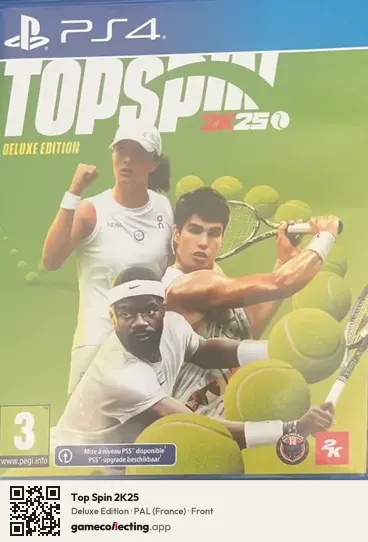 Top Spin 2K25 PlayStation 4, France box front