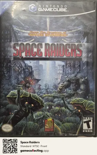 Space Raiders Nintendo GameCube, NTSC box front