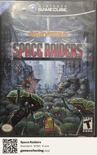 Space Raiders Nintendo GameCube, NTSC box front