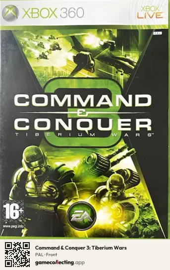 Command & Conquer 3: Tiberium Wars Xbox 360, PAL box front
