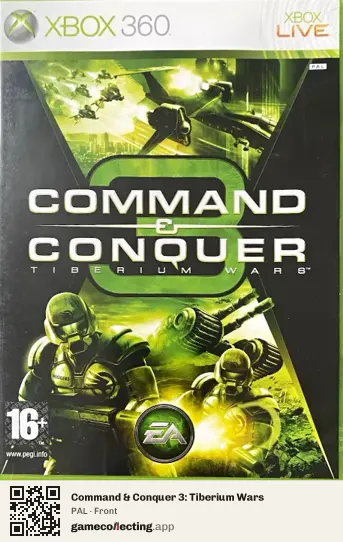 Command & Conquer 3: Tiberium Wars Xbox 360, PAL box front
