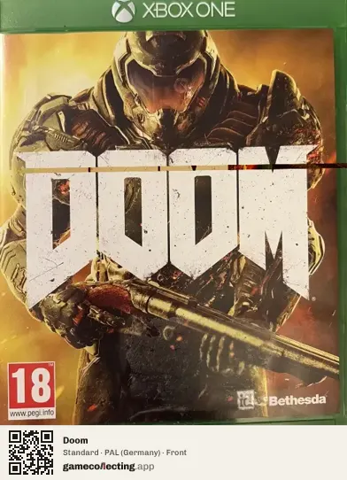 Doom Xbox One, Germany box front