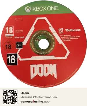 Doom Xbox One, PAL disc