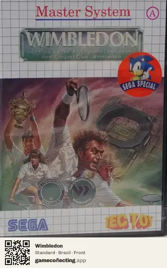 Wimbledon Sega Master System, Brazil box front