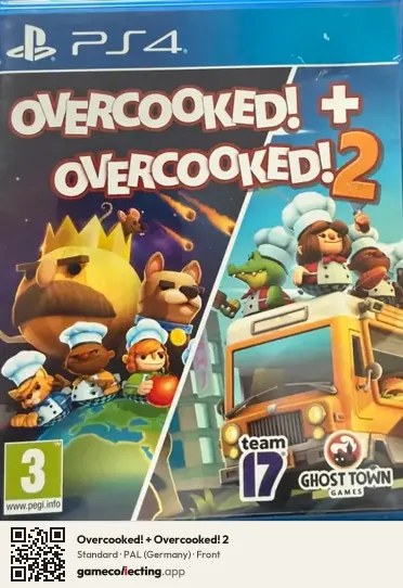 Overcooked! + Overcooked! 2 PlayStation 4, Germany box front
