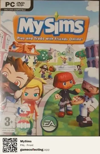 MySims Computer, PAL box front