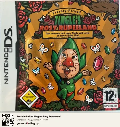 Freshly-Picked Tingle's Rosy Rupeeland Nintendo DS, Germany box front