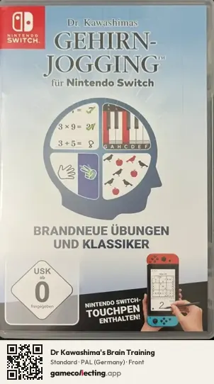 Dr Kawashima's Brain Training Nintendo Switch, Germany box front