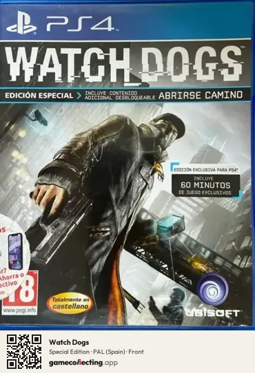 Watch Dogs PlayStation 4, Spain box front