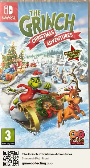 The Grinch: Christmas Adventures Nintendo Switch, PAL box front