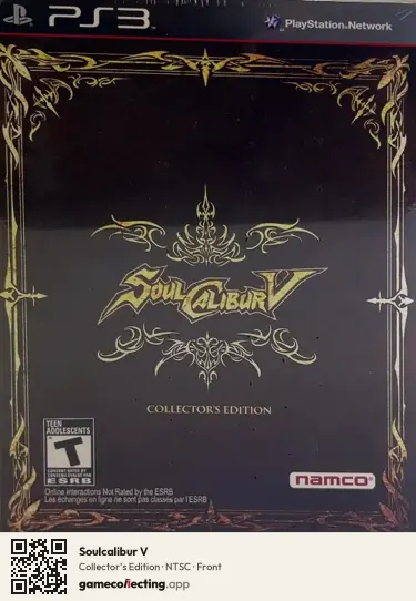 Soulcalibur V PlayStation 3, NTSC box front