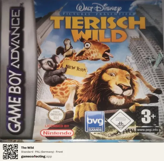 The Wild Game Boy Advance, Germany box front