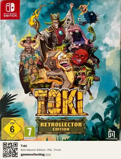 Toki Nintendo Switch, PAL box front