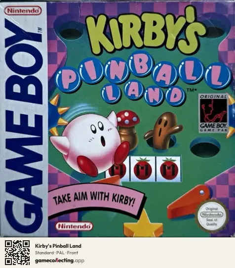 Kirby's Pinball Land Game Boy, PAL box front