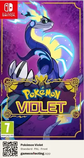 Pokémon Violet Nintendo Switch, PAL box front