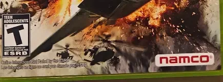 Ace Combat: Assault Horizon, the ESRB box on its front