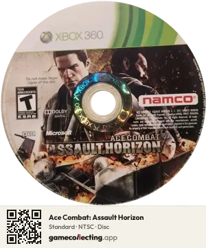 Ace Combat: Assault Horizon Xbox 360, NTSC disc