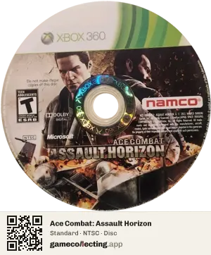 Ace Combat: Assault Horizon Xbox 360, NTSC disc