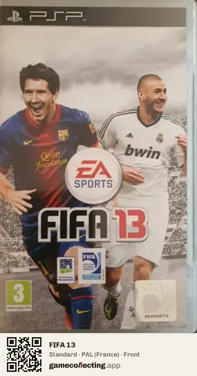 FIFA 13 PlayStation Portable, France box front