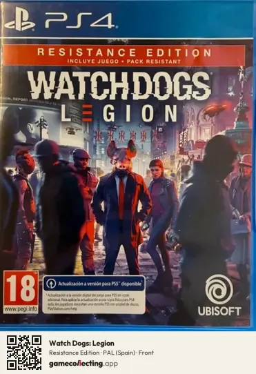 Watch Dogs: Legion PlayStation 4, Spain box front