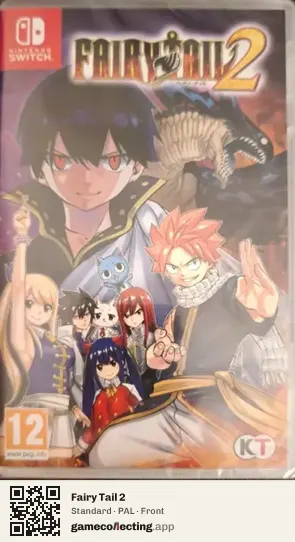 Fairy Tail 2 Nintendo Switch, PAL box front