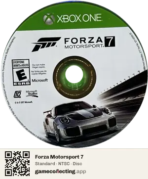 Forza Motorsport 7 Xbox One, NTSC disc