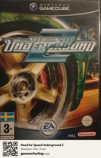 Need for Speed Underground 2 Nintendo GameCube, PAL box front