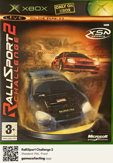 RalliSport Challenge 2 Xbox, PAL box front