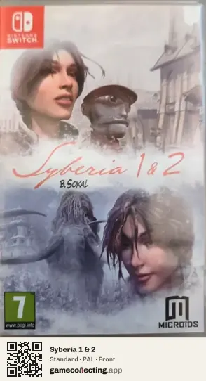 Syberia 1 & 2 Nintendo Switch, PAL box front