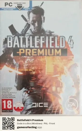 Battlefield 4 Premium Computer, PAL box front