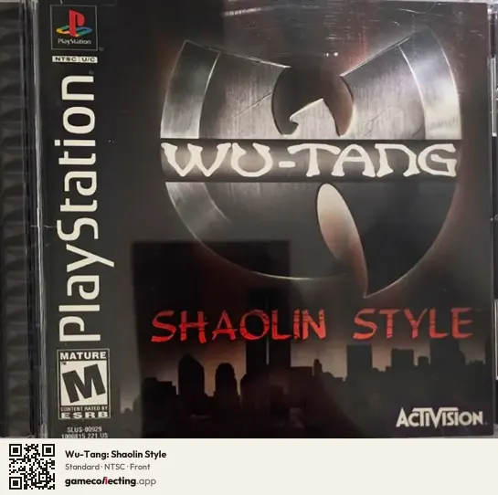 Wu-Tang: Shaolin Style PlayStation, NTSC box front