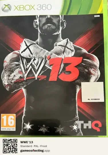 WWE '13 Xbox 360, PAL box front