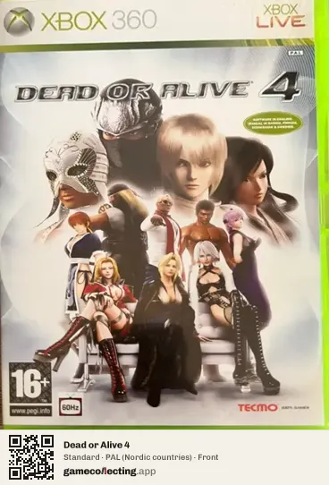 Dead or Alive 4 Xbox 360, Nordic countries box front