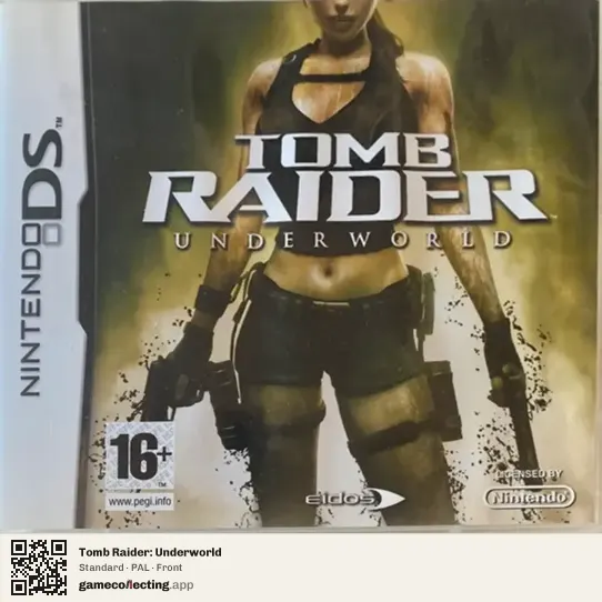Tomb Raider: Underworld Nintendo DS, PAL box front
